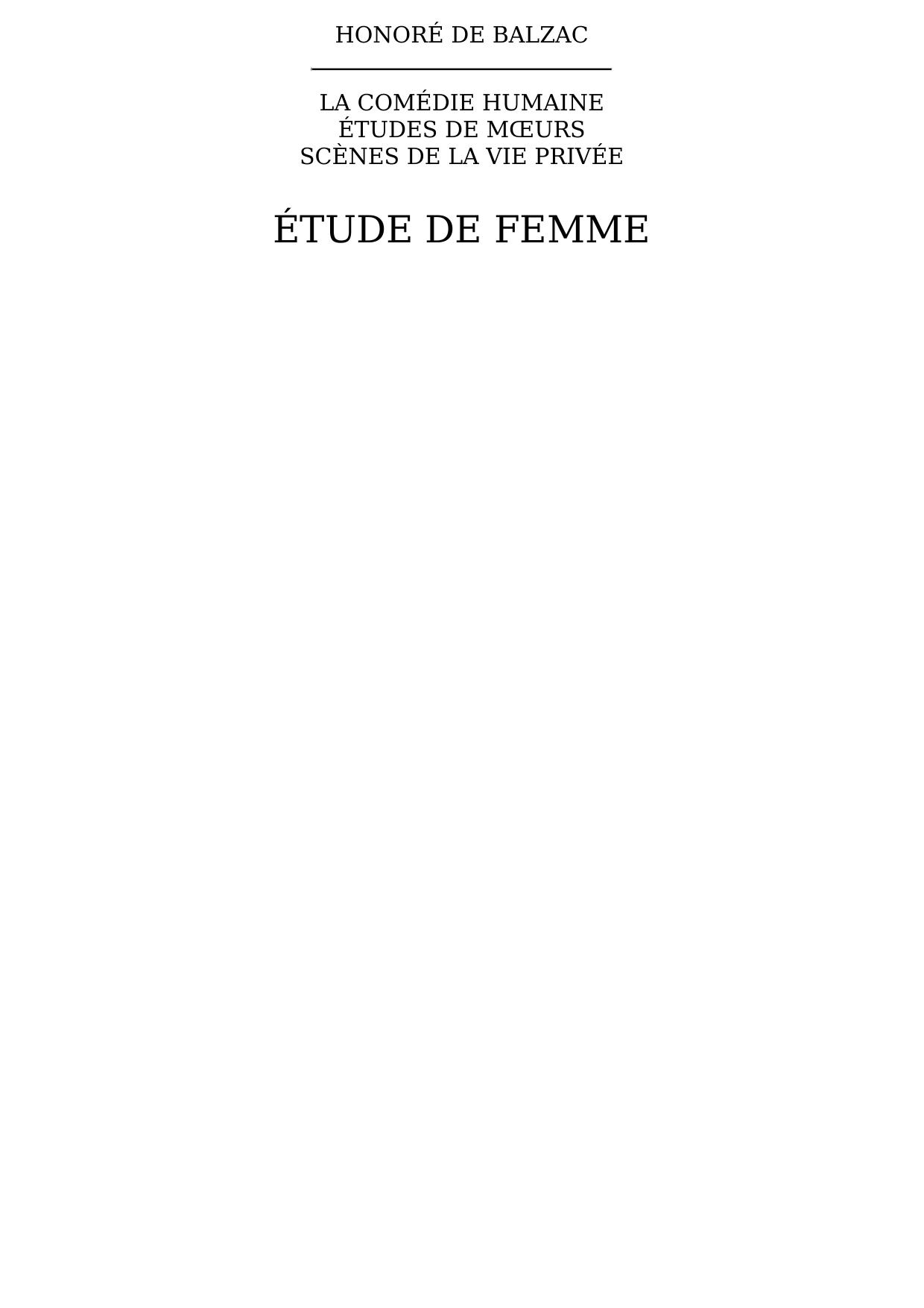 Étude de femme