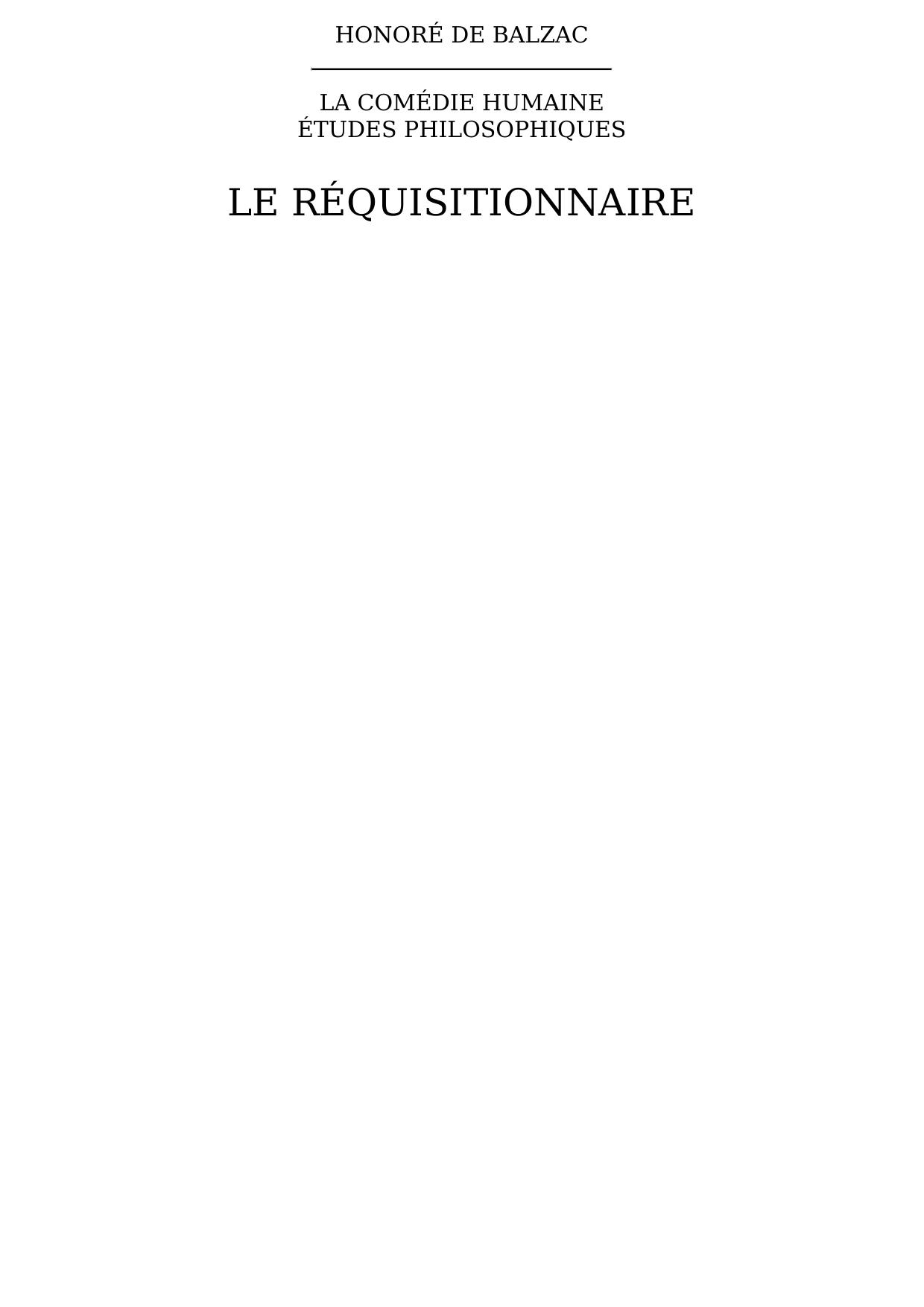 Le réquisitionnaire