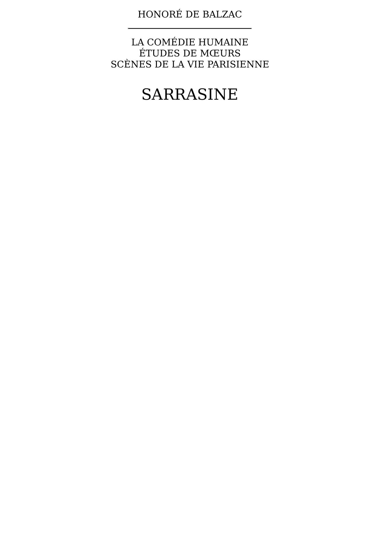 Sarrasine