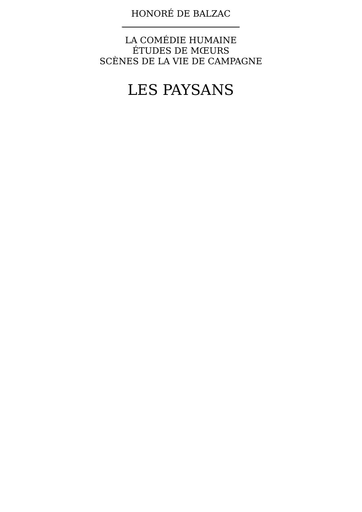 Les paysans