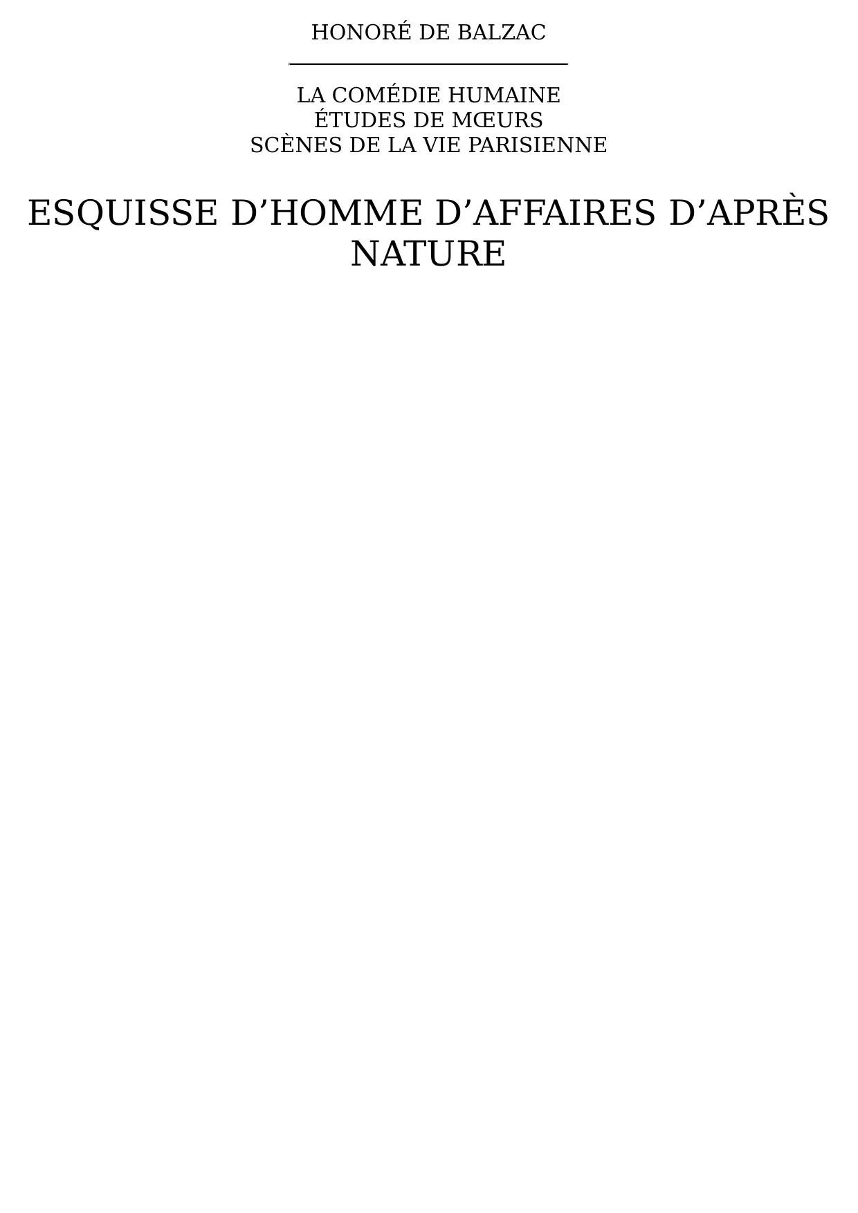 Esquisse d’homme d’affaires d’après nature