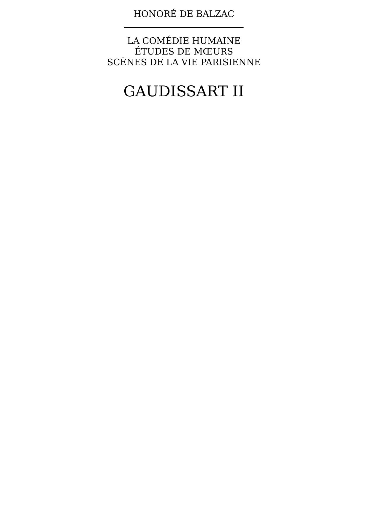 Gaudissart II