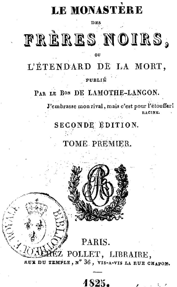 Le Monastère des frères noirs