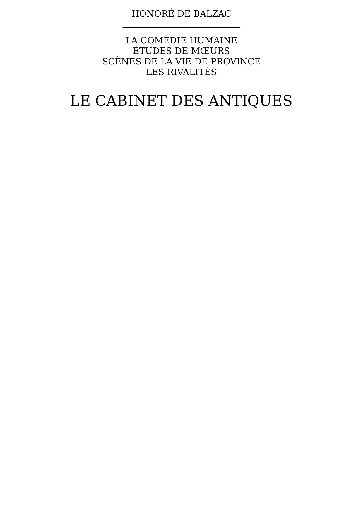 Le Cabinet des Antiques