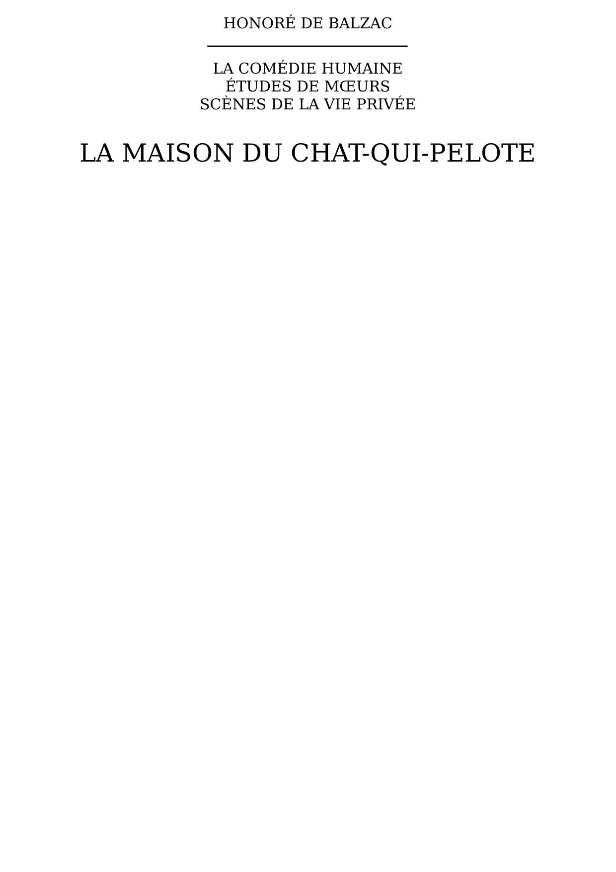La maison du chat-qui-pelote