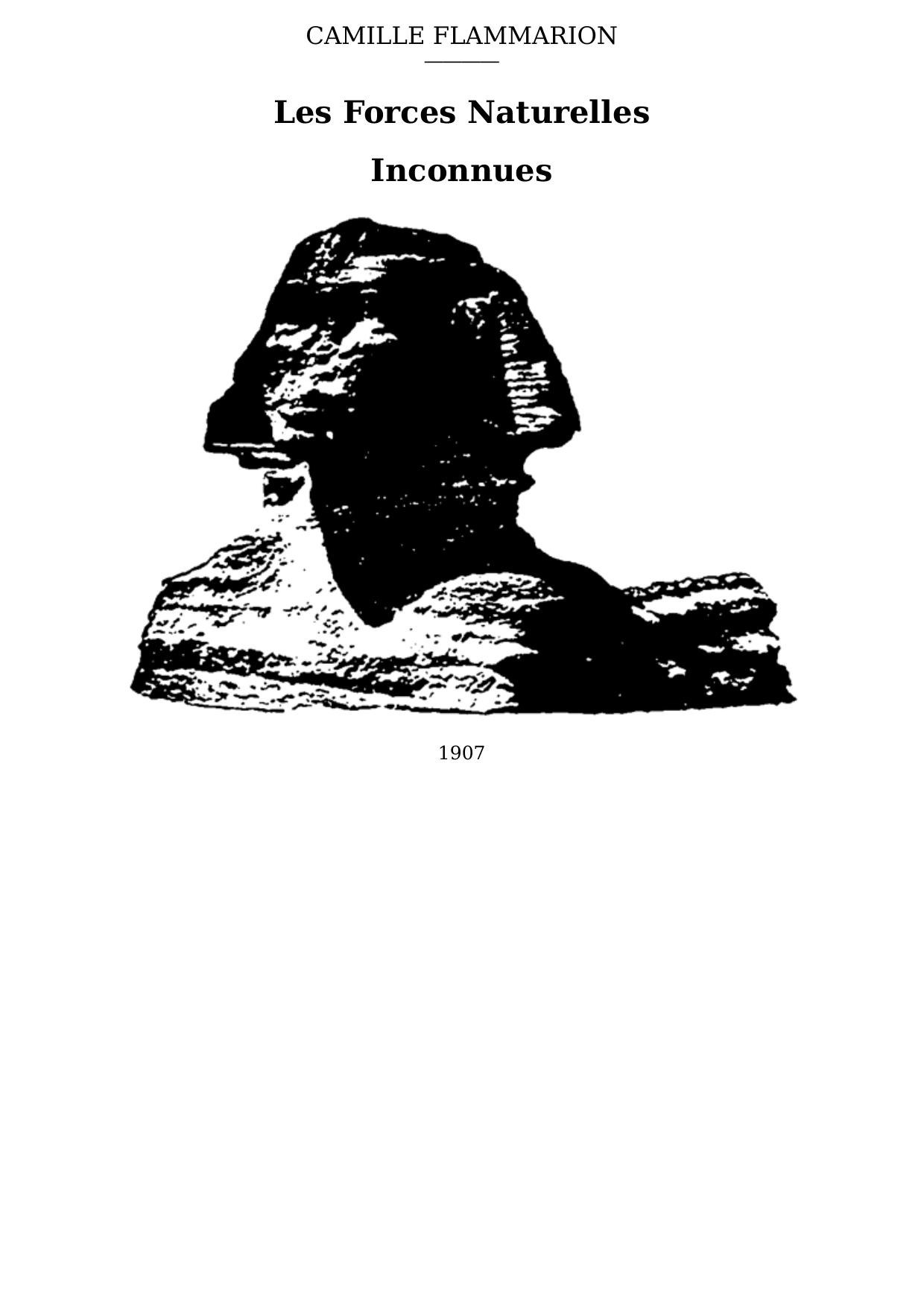 Les Forces Naturelles Inconnues