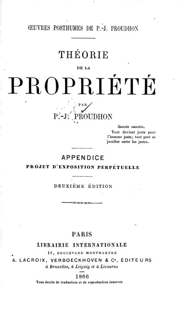 Théorie de la propriété