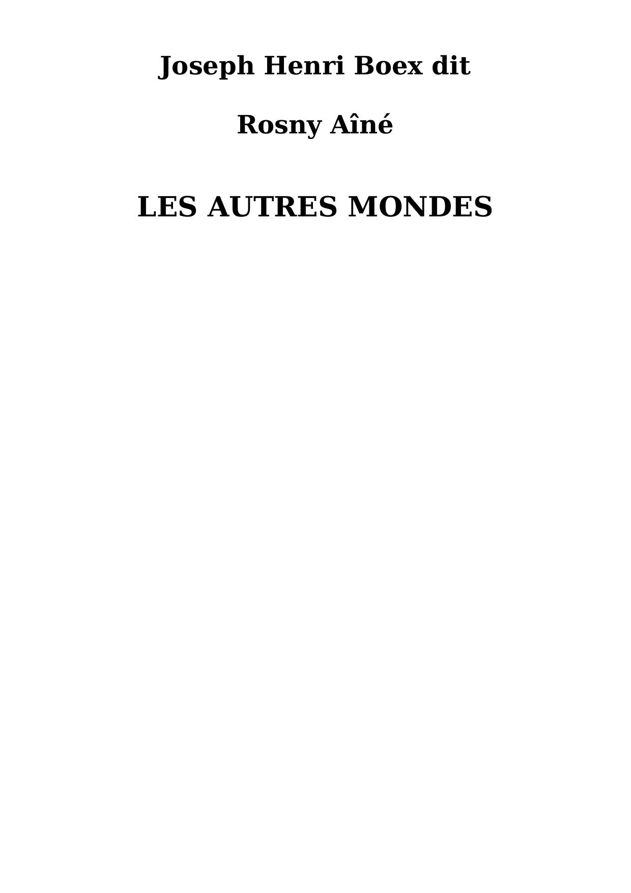 Les Autres Mondes