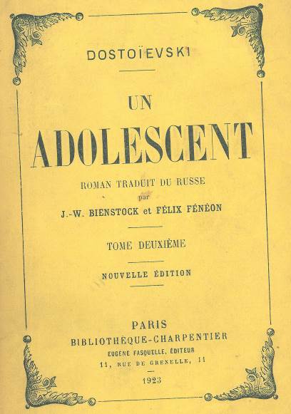 Un adolescent - Tome II