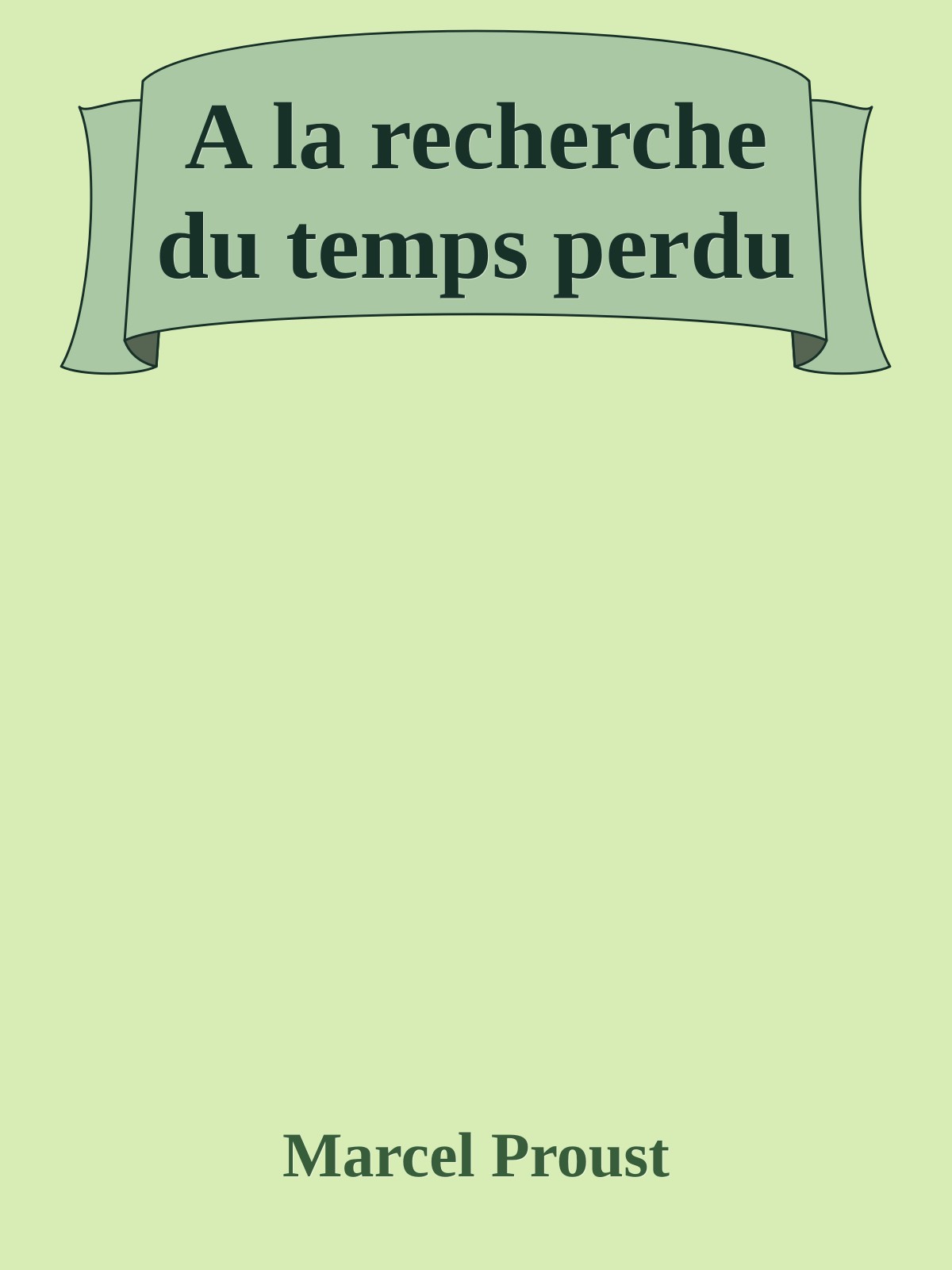 A la recherche du temps perdu