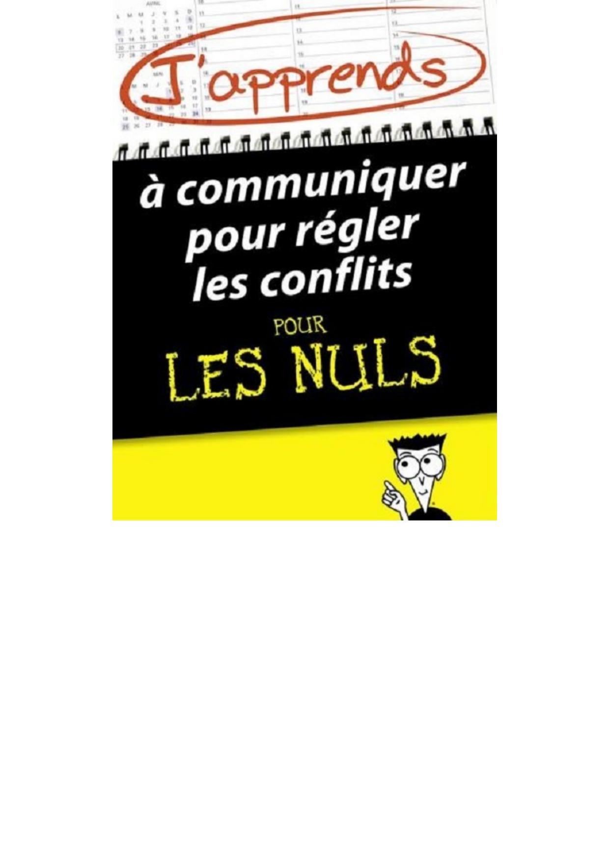 J'apprends à communiquer pour régler les conflits pour les Nuls
