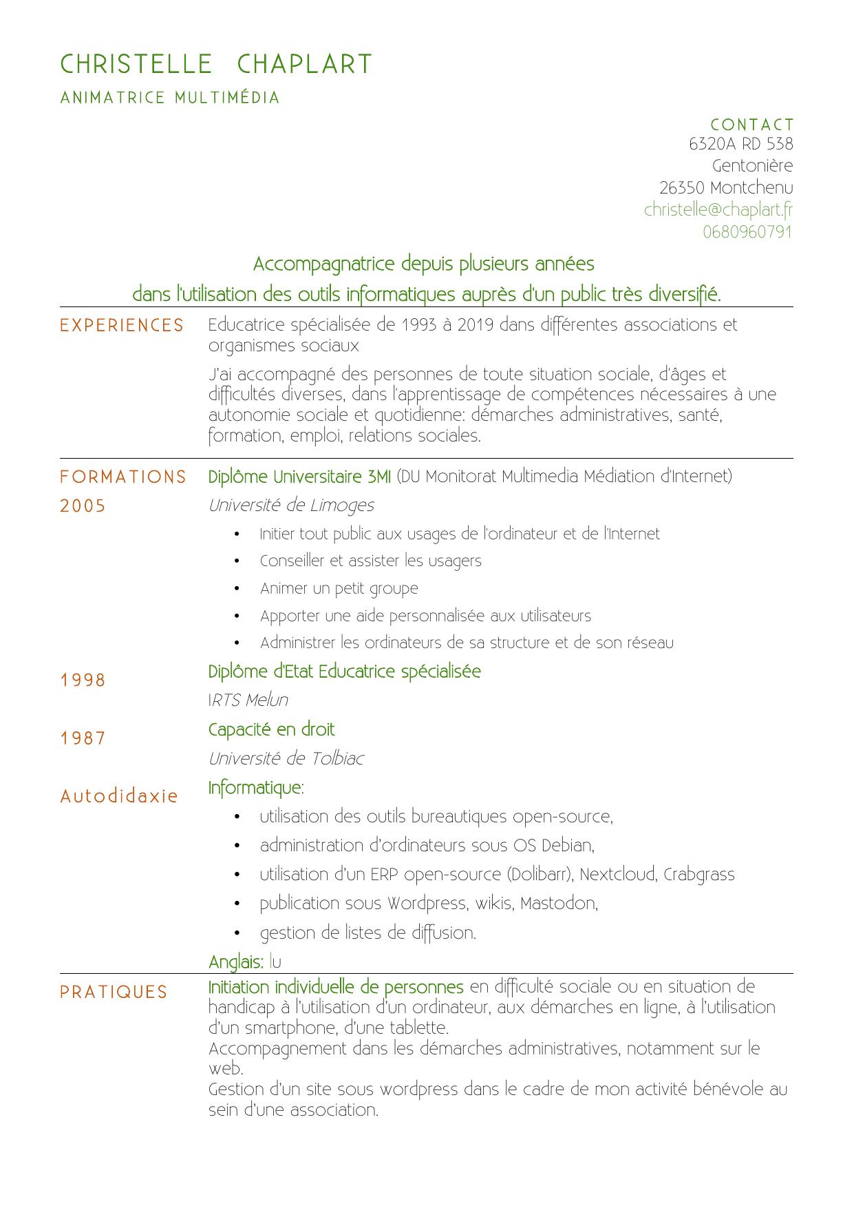 Substantial OpenOffice Resume