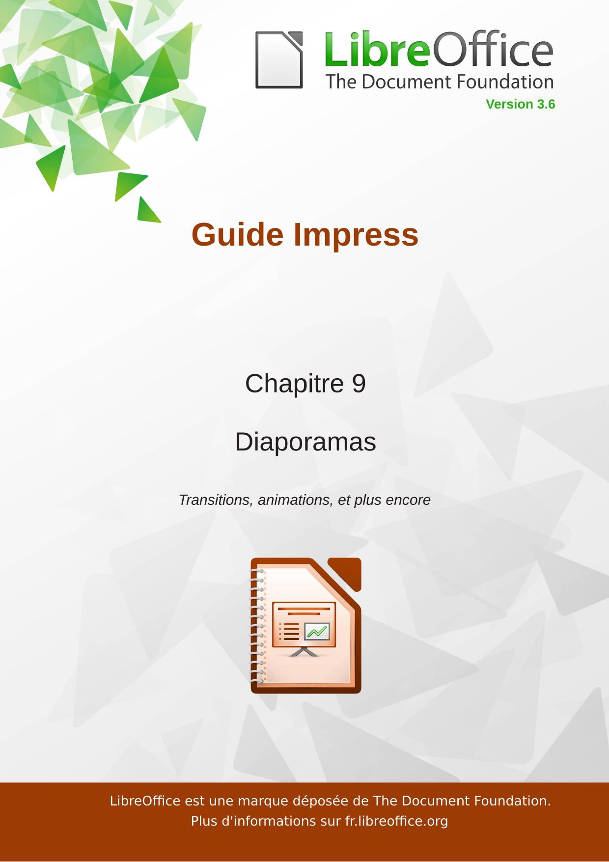 LibreOffice 3.6 : Impress, guide utilisateur
