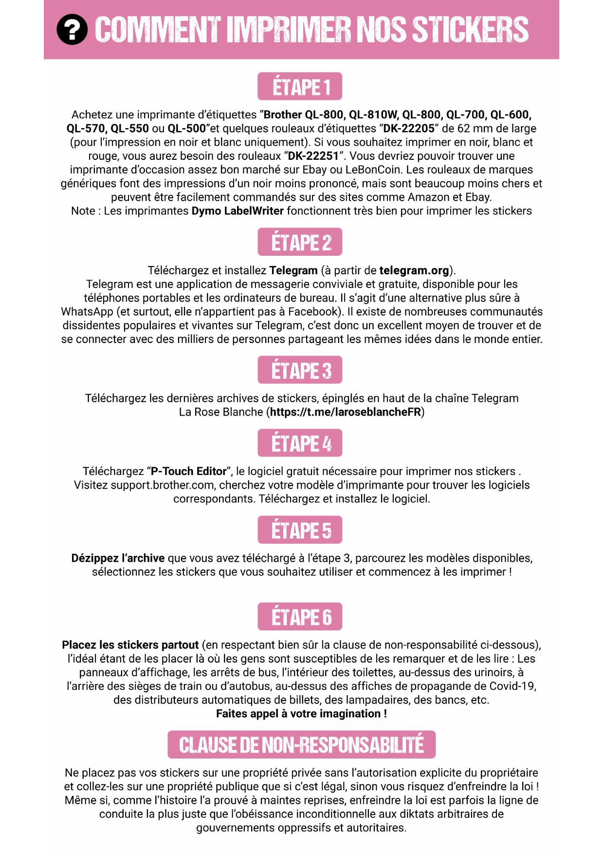 Comment Imprimer Nos autocollants