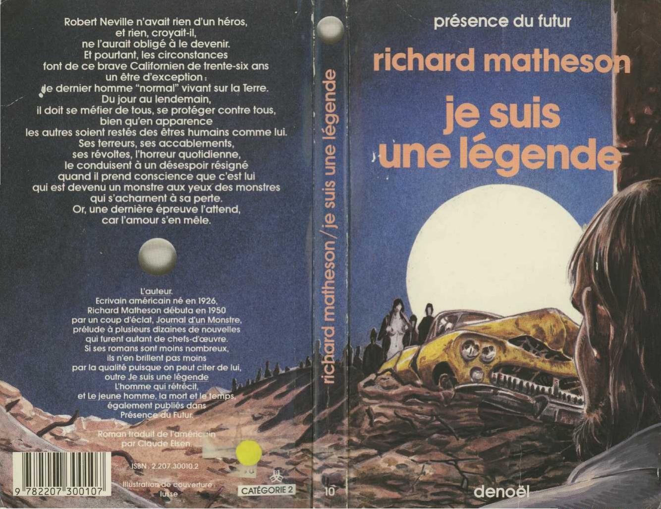Je suis une légende Richard Matheson