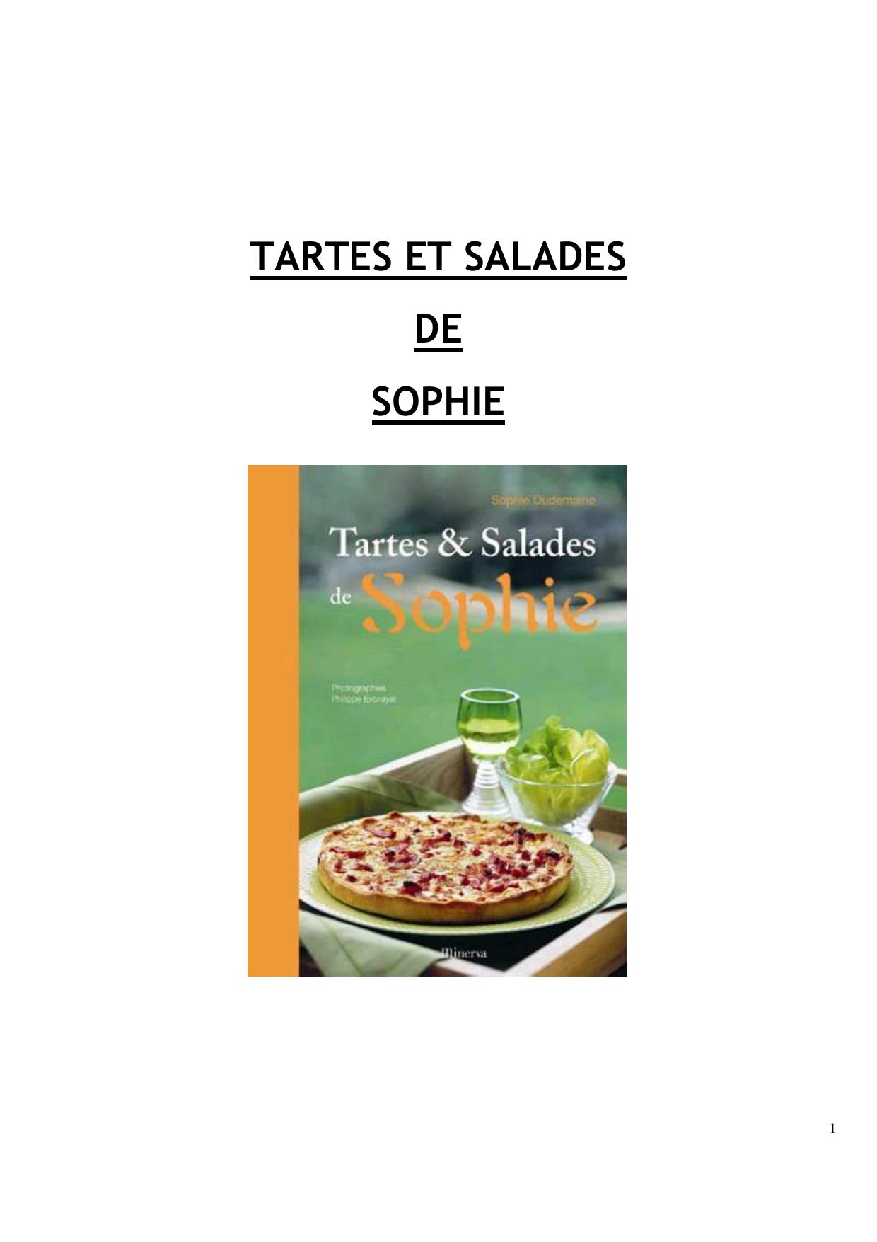 Tartes et salades de Sophie_