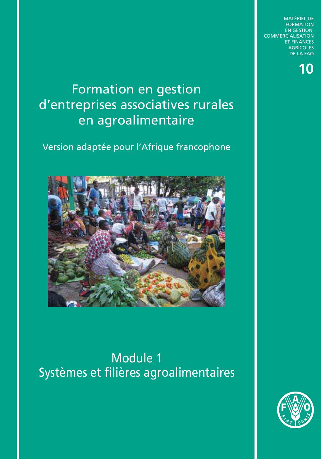 formation en gestion d'entreprises associatives rurales en agroalimentaire